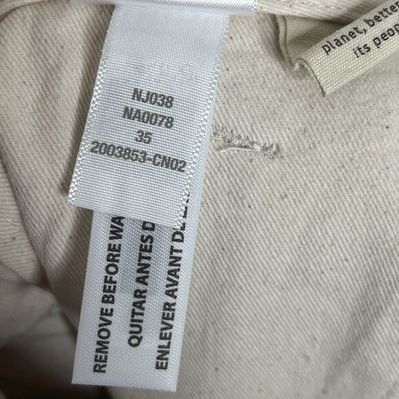 Madewell Pleated Cotton Linen Shorts Bleached Canvas Light Khaki Mens 35 Woven - Picture 7 of 8